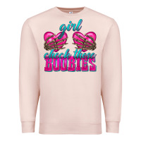 Pale Pink Girl Check Those Boobies Premium Sweatshirt - texasbilliewilder