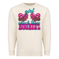 Sandshell Girl Check Those Boobies Premium Sweatshirt - texasbilliewilder