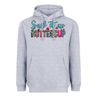 Heather Grey suck it up buttercup Heavyweight Hoodie - Zillion Design Studio