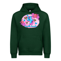 Forest Green back to school flowers fourth grade 3200x2400 Urban Hoodie - AdoDesignShop