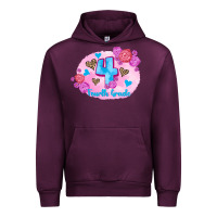 Mauve Wine back to school flowers fourth grade 3200x2400 Urban Hoodie - AdoDesignShop