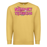 Antique Gold Breast Cancer Pharmacy Technician Premium Sweatshirt - texasbilliewilder