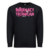 Black Breast Cancer Pharmacy Technician Premium Sweatshirt - texasbilliewilder