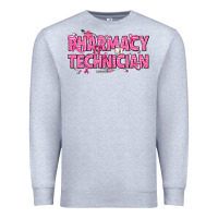 Heather Grey Breast Cancer Pharmacy Technician Premium Sweatshirt - texasbilliewilder