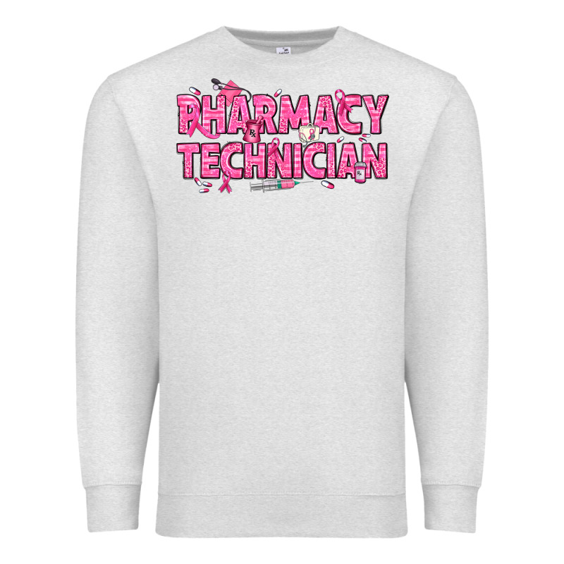Breast Cancer Pharmacy Technician Premium Sweatshirt by texasbilliewilder | Teevron