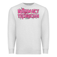 Oatmeal Heather Breast Cancer Pharmacy Technician Premium Sweatshirt - texasbilliewilder
