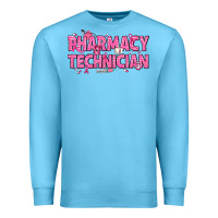 Ocean Blue Breast Cancer Pharmacy Technician Premium Sweatshirt - texasbilliewilder