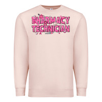 Pale Pink Breast Cancer Pharmacy Technician Premium Sweatshirt - texasbilliewilder