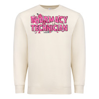 Sandshell Breast Cancer Pharmacy Technician Premium Sweatshirt - texasbilliewilder