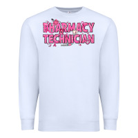 White Breast Cancer Pharmacy Technician Premium Sweatshirt - texasbilliewilder