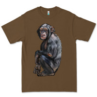 Cacao Chimpanzee Illustrations Premium Tee - LillyAllenDesigns