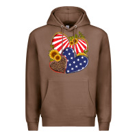 Chestnut america heart and sunflower Premium Hoodie - Artiststas