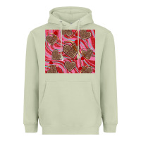 Matcha valentine's day hearts bow and arrow Heavyweight Hoodie - RanaPortraitStore
