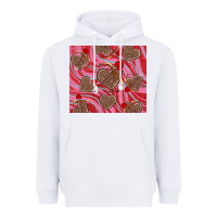 White valentine's day hearts bow and arrow Heavyweight Hoodie - RanaPortraitStore