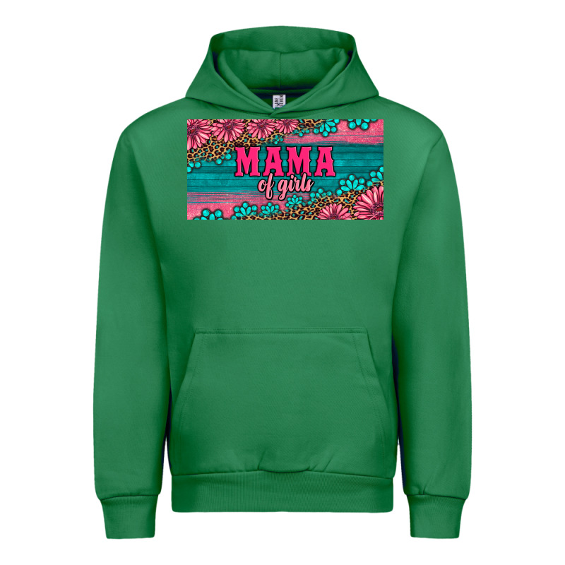 Pink Roses Mama Of Girls License Plate Urban Hoodie by Artiststas | Teevron