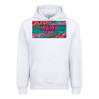 White pink roses mama of girls license plate Urban Hoodie - Artiststas