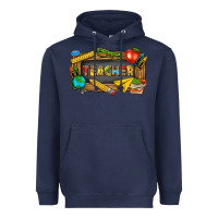 Navy teacher Heavyweight Hoodie - texasbilliewilder