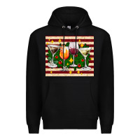 Black Christmas cocktail Premium Hoodie - AdoDesignShop