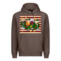 Coffee Christmas cocktail Premium Hoodie - AdoDesignShop