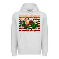 Dove Grey Christmas cocktail Premium Hoodie - AdoDesignShop