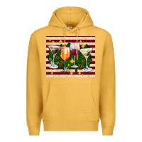 Mustard Christmas cocktail Premium Hoodie - AdoDesignShop