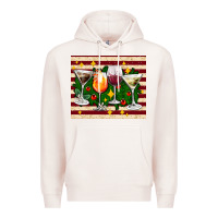 Pale Pink Christmas cocktail Premium Hoodie - AdoDesignShop