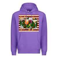 Purple Christmas cocktail Premium Hoodie - AdoDesignShop