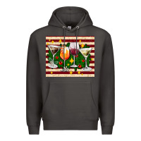 Smoke Christmas cocktail Premium Hoodie - AdoDesignShop