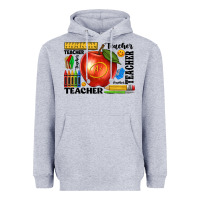 Heather Grey teacher Heavyweight Hoodie - texasbilliewilder