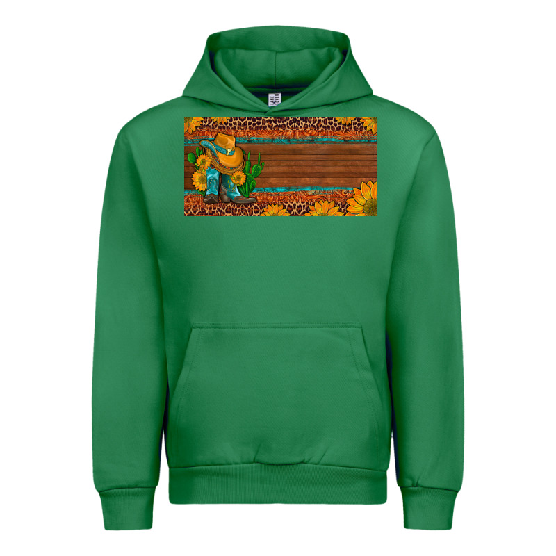 Custom Cowboy Boots Sunflowers And Cactus License Plate Urban Hoodie by Artiststas | Teevron
