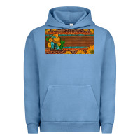Pigment Pebble Blue custom cowboy boots sunflowers and cactus license plate Urban Hoodie - Artiststas