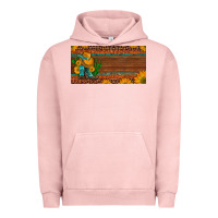 Pigment Salmon custom cowboy boots sunflowers and cactus license plate Urban Hoodie - Artiststas