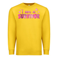 Lemon I Am a Survivor Breast Cancer Premium Sweatshirt - texasbilliewilder