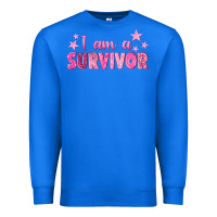 True Royal I Am a Survivor Breast Cancer Premium Sweatshirt - texasbilliewilder