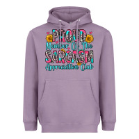Lavender proud member of the sarcasm appreciation club Heavyweight Hoodie - Zillion Design Studio