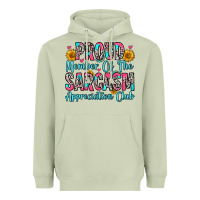 Matcha proud member of the sarcasm appreciation club Heavyweight Hoodie - Zillion Design Studio