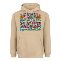 Mushroom proud member of the sarcasm appreciation club Heavyweight Hoodie - Zillion Design Studio