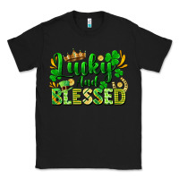 Black lucky and blessed Classic Tee - FaDigitalArtStudio
