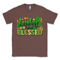 Chestnut lucky and blessed Classic Tee - FaDigitalArtStudio