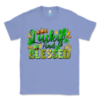 Colony Blue lucky and blessed Classic Tee - FaDigitalArtStudio