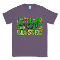 Lavender lucky and blessed Classic Tee - FaDigitalArtStudio