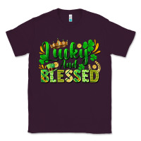 Plum lucky and blessed Classic Tee - FaDigitalArtStudio