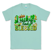 Seafoam lucky and blessed Classic Tee - FaDigitalArtStudio