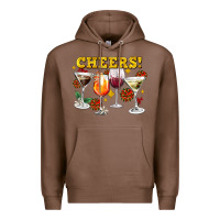 Chestnut Cheers Christmas Coctail Premium Hoodie - AdoDesignShop