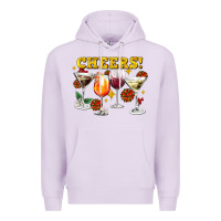 Lilac Cheers Christmas Coctail Premium Hoodie - AdoDesignShop
