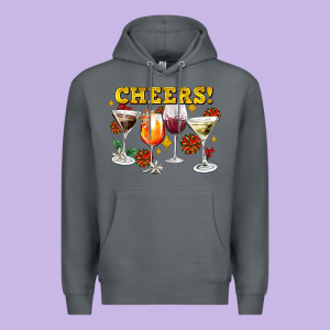 Cheers Christmas Coctail Premium Hoodie Designed By Adodesignshop