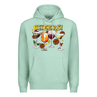 Seafoam Cheers Christmas Coctail Premium Hoodie - AdoDesignShop