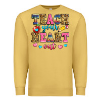 Antique Gold teach your heart out Premium Sweatshirt - Zillion Design Studio