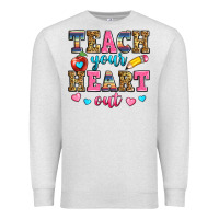 Oatmeal Heather teach your heart out Premium Sweatshirt - Zillion Design Studio
