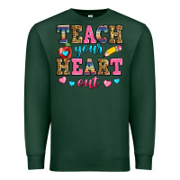 Sports Green teach your heart out Premium Sweatshirt - Zillion Design Studio